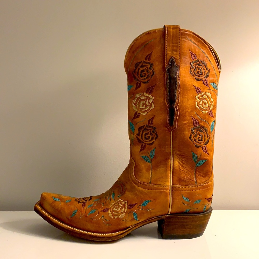 Women’s Hand Embroidered Lucchese Classic Size 8.5 US (39 EU) Cowboy Boots